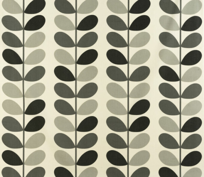 Orla Kiely Multi Stem Warm Grey Curtain Fabric